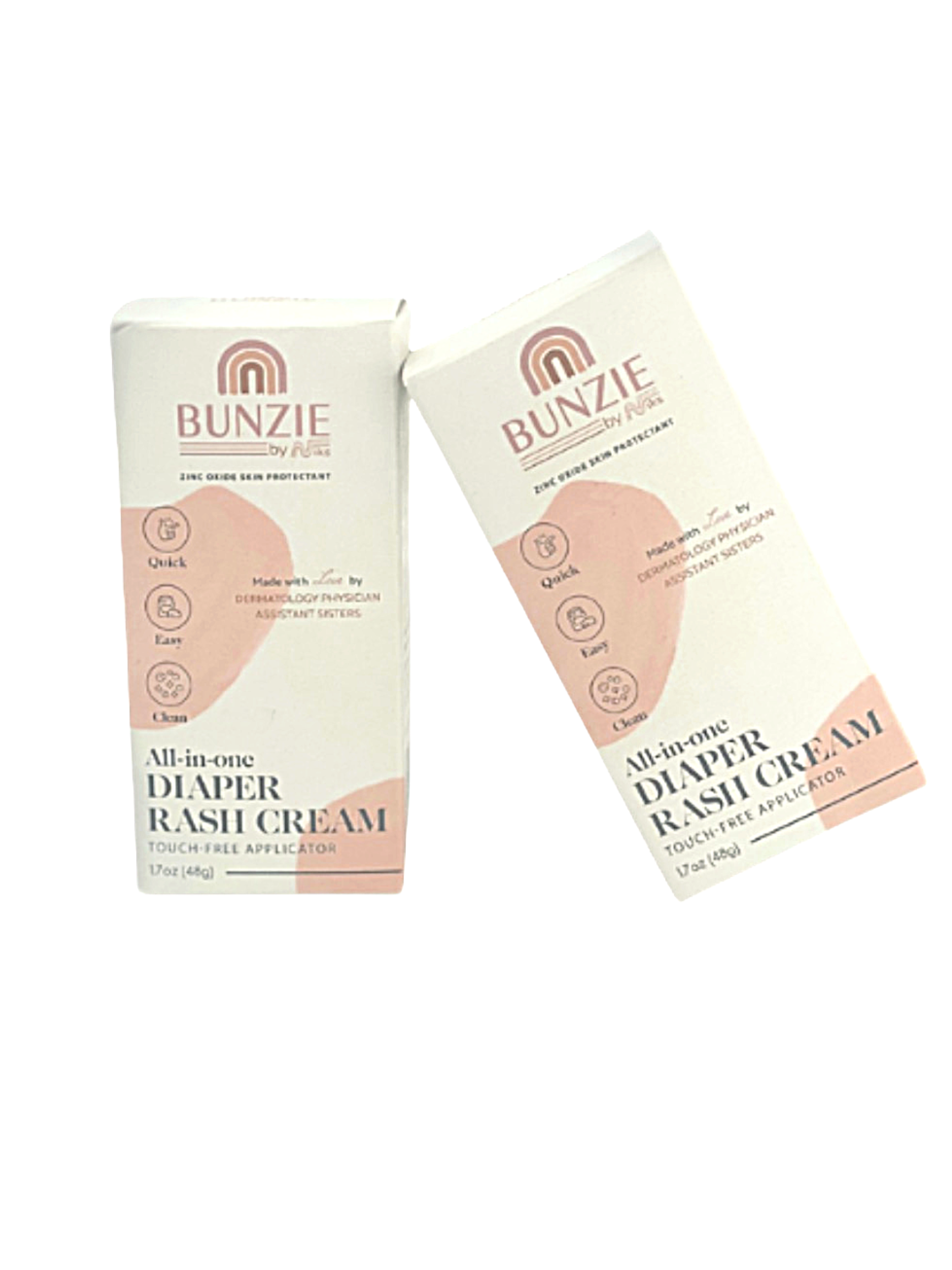 2 Pack Bundle - BUNZIE Diaper Rash Cream and Applicator
